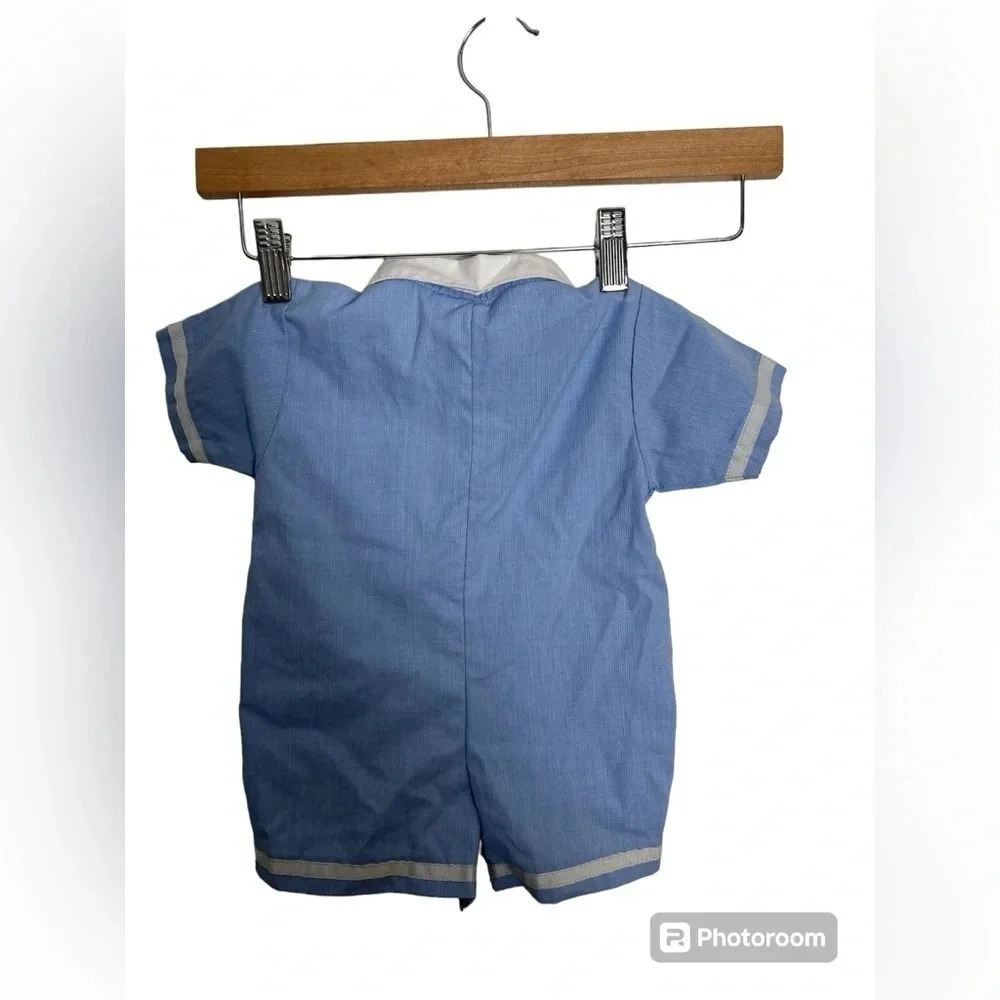 Vintage Wee Too sailor themed Baby 6-9 months Romper - Picture 2 of 3